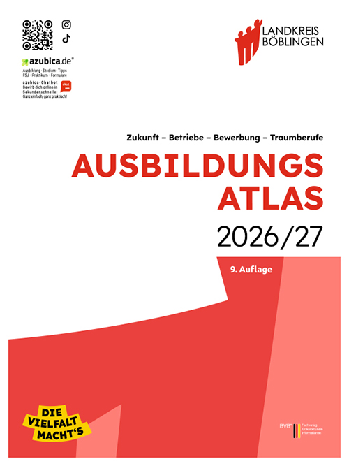 Titelbild des Ausbildungsatlas Landkreis Böblingen