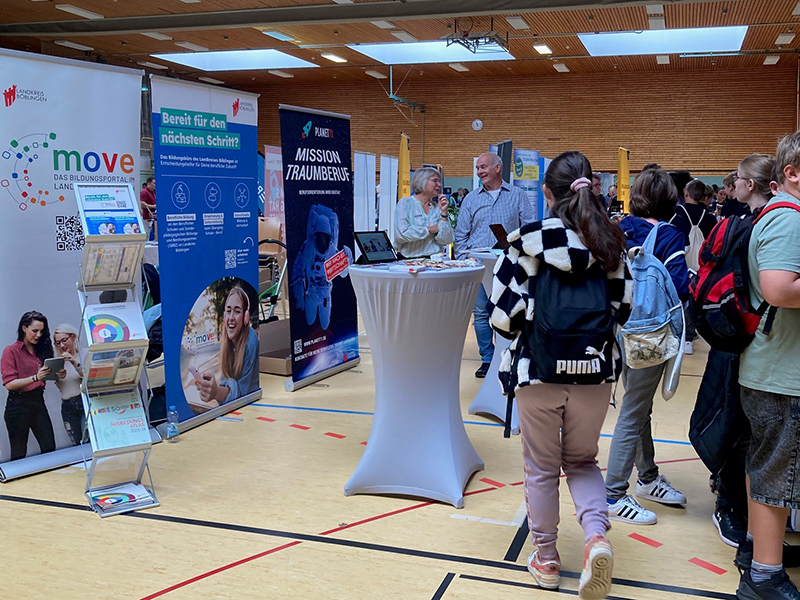 Messestand Move bei einer Ausbildungsmesse