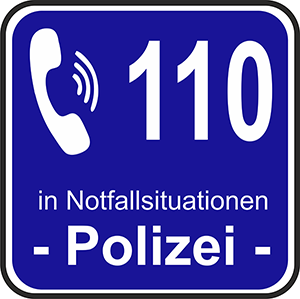 Abbildung mit Telefonnummer 110